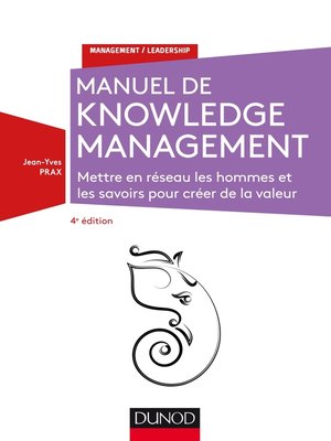 cover image of Manuel de Knowledge Management--4e éd.